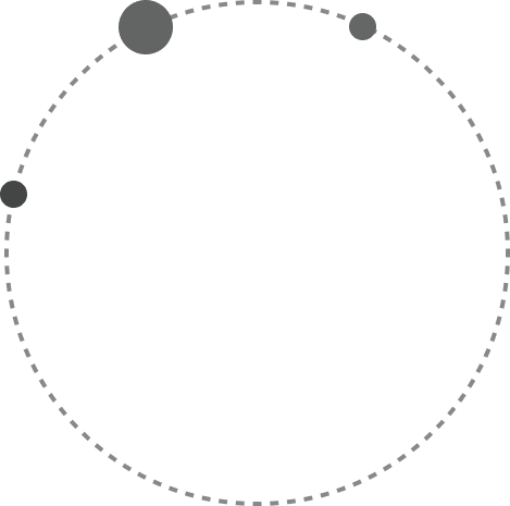 Circulo cinza decoração