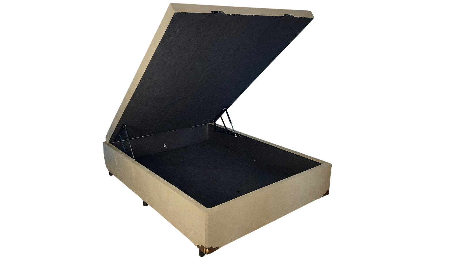 Cama Box Baú Casal Inteiriço Aberto
